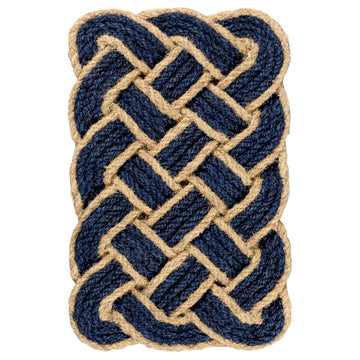 Maeve Classic Coastal Scalloped Basketweave Coir Mat